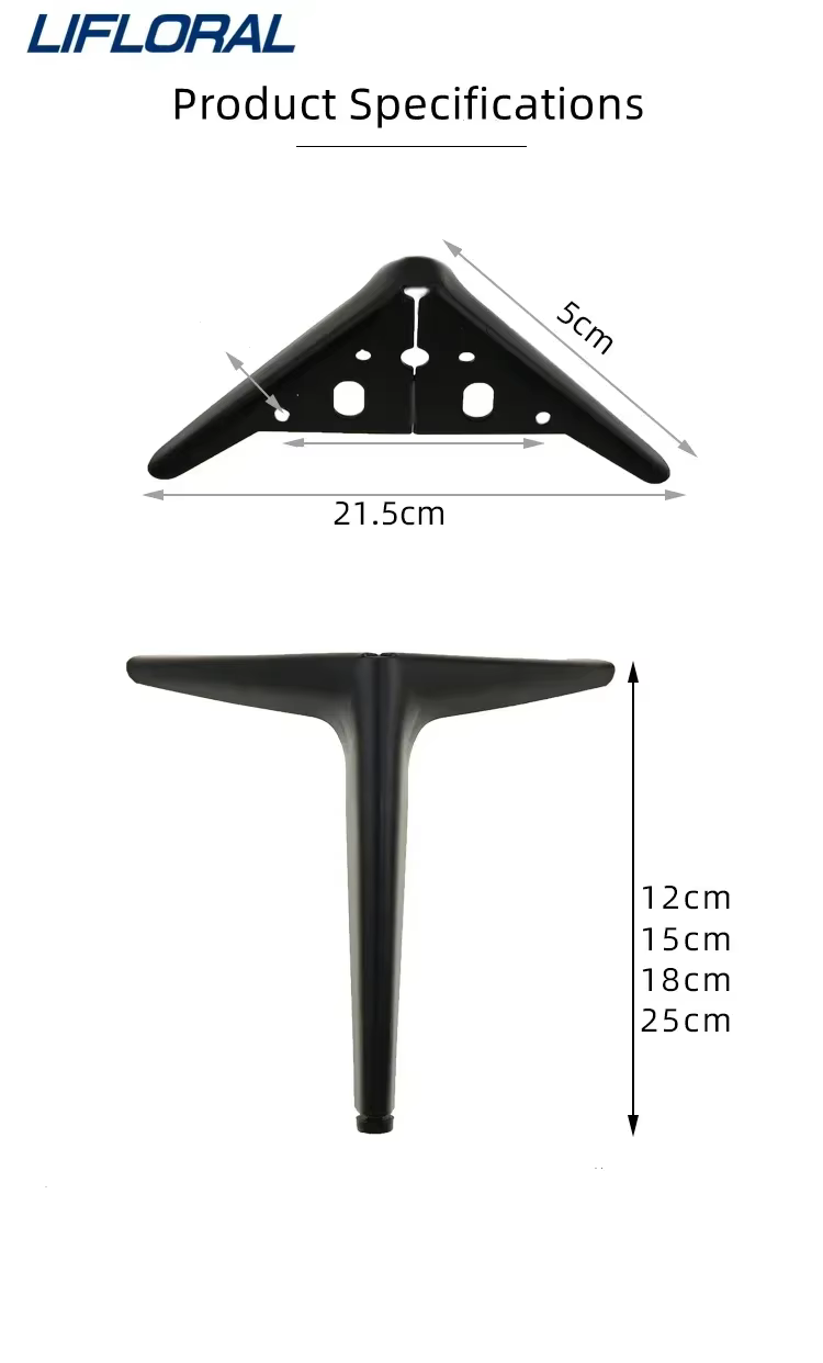 4Pcs/Set Furniture Feet For TV Cabinet Sofa Coffee Table Bathroom Cabinet Drawer Cabinet Leg Metal Support Feet Load 800KG