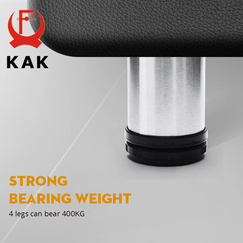 KAK Stainless Steel Furniture Leg Adjustable Table Feet Replacement Cabinet Sofa Metal Foot with Screws Furniture Hardware