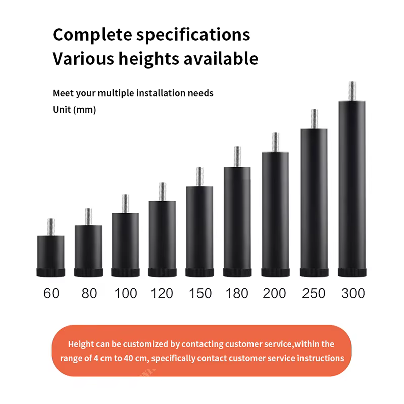 Adjustable furniture support foot cushion round tube bracket heightened washing machine refrigerator shoe cabinet heightenedfeet