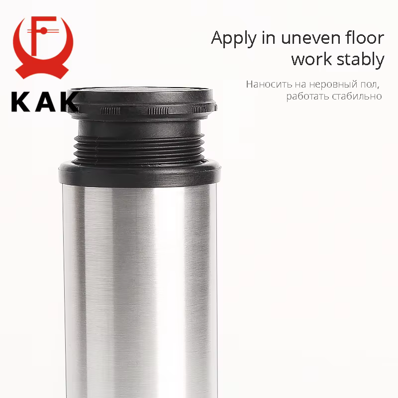 KAK Stainless Steel Furniture Leg Adjustable Table Feet Replacement Cabinet Sofa Metal Foot with Screws Furniture Hardware